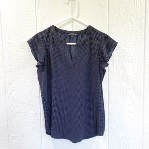 Adrianna Papell Blouse, Polka dot top, Adrianna Papell Top